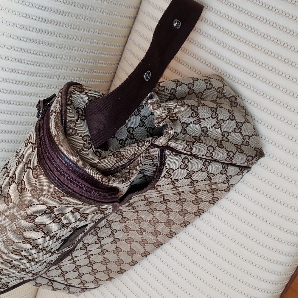 GUCCI GG MONOGRAM CANVAS DIAPER BAG - Picture 7 of 12